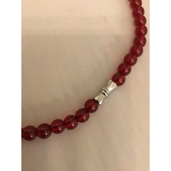 Vintage Cherry Amber 63 Graduated Beads 18” NECKLACE 22g (Re-Strung) - Picture 7 of 7